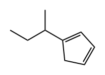 1,3-Cyclopentadiene, 1-(1-methylpropyl)- 구조식 이미지