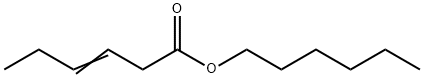 3-Hexenoic acid, hexyl ester Structure