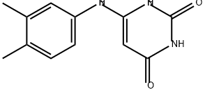 2,4(1H,3H)-Pyrimidinedione, 6-[(3,4-dimethylphenyl)amino]- Structure