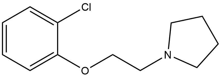 1-[2-(2-Chlorophenoxy)ethyl]pyrrolidine Structure