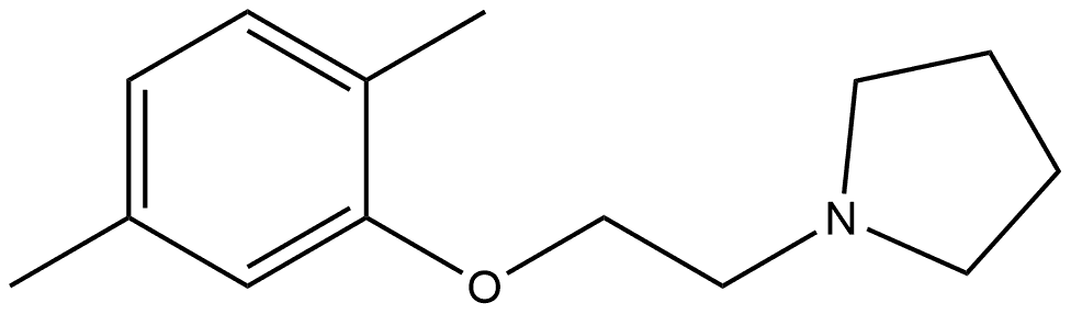 1-[2-(2,5-Dimethylphenoxy)ethyl]pyrrolidine Structure