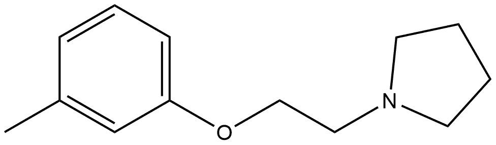 1-[2-(3-Methylphenoxy)ethyl]pyrrolidine Structure