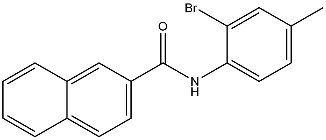 N-(2-Bromo-4-methylphenyl)-2-naphthalenecarboxamide 구조식 이미지