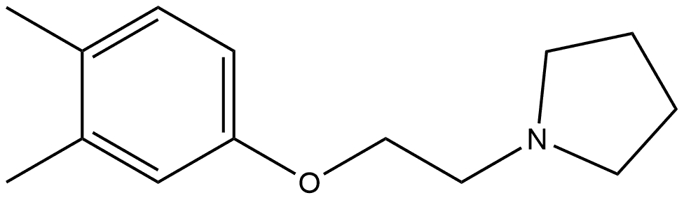 1-[2-(3,4-dimethylphenoxy)ethyl]pyrrolidine 구조식 이미지