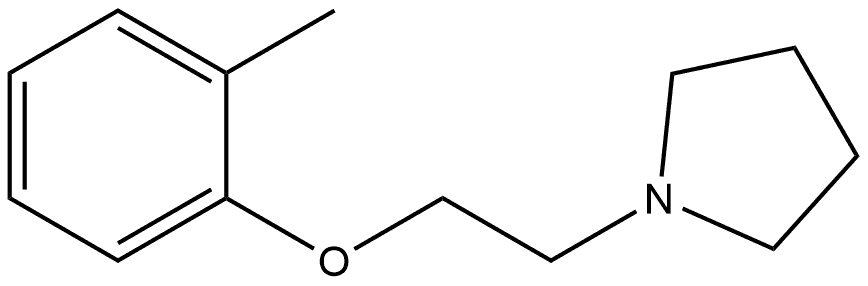 1-[2-(2-Methylphenoxy)ethyl]pyrrolidine Structure