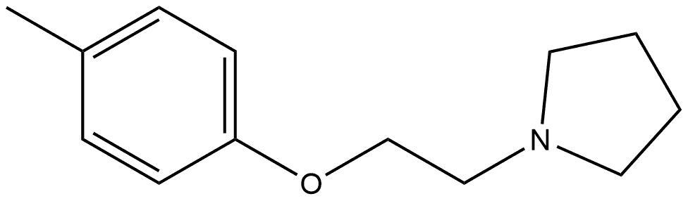 1-[2-(4-Methylphenoxy)ethyl]pyrrolidine Structure