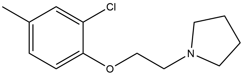 1-[2-(2-Chloro-4-methylphenoxy)ethyl]pyrrolidine Structure