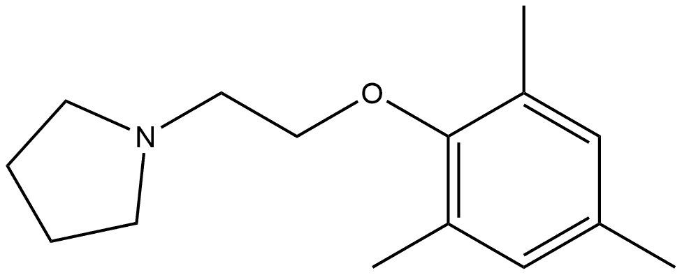 1-[2-(2,4,6-Trimethylphenoxy)ethyl]pyrrolidine Structure