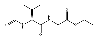 Glycine, N-formyl-L-valyl-, ethyl ester (9CI) Structure