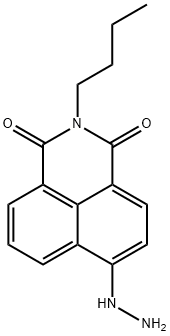 1H-Benz[de]isoquinoline-1,3(2H)-dione, 2-butyl-6-hydrazinyl- 구조식 이미지