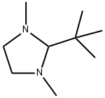 Imidazolidine, 2-(1,1-dimethylethyl)-1,3-dimethyl- Structure