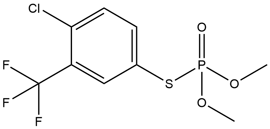 Phosphorothioic acid, S-(4-chloro-α,α,α-trifluoro-m-tolyl) O,O-dimethyl ester (7CI,8CI) Structure