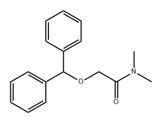 Acetamide, 2-(diphenylmethoxy)-N,N-dimethyl- 구조식 이미지