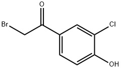 Ethanone, 2-bromo-1-(3-chloro-4-hydroxyphenyl)- Structure