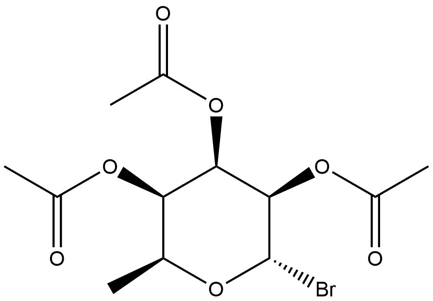 α-L-Talopyranosyl bromide, 6-deoxy-, triacetate Structure