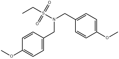 Ethanesulfonamide, N,N-bis[(4-methoxyphenyl)methyl]- Structure