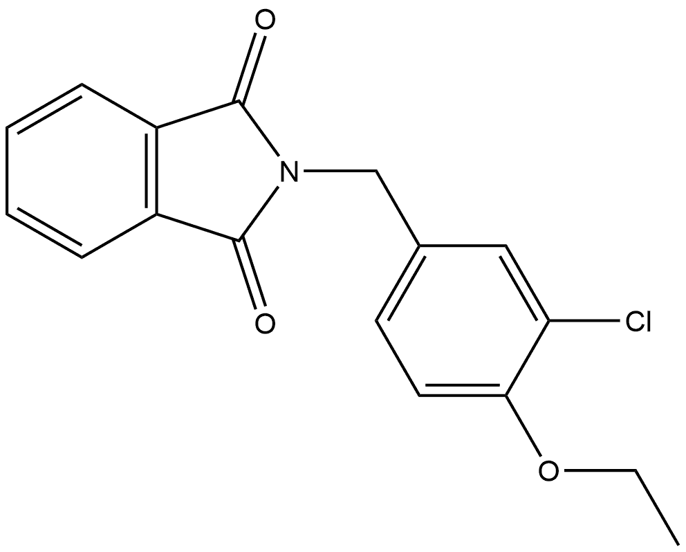 2-[(3-Chloro-4-ethoxyphenyl)methyl]-1H-isoindole-1,3(2H)-dione Structure