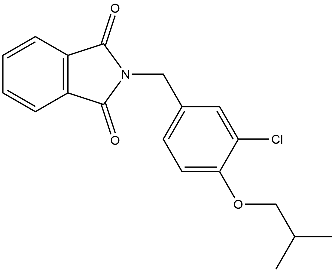 2-[[3-Chloro-4-(2-methylpropoxy)phenyl]methyl]-1H-isoindole-1,3(2H)-dione Structure