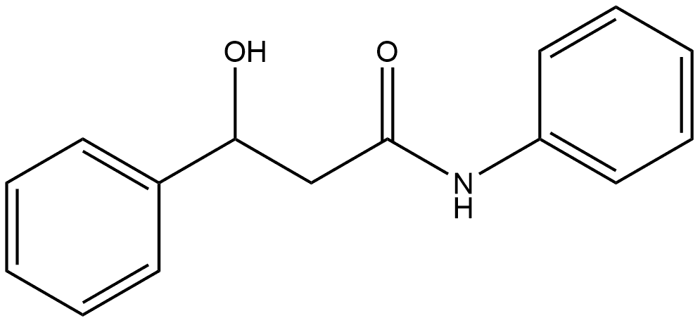 Benzenepropanamide, β-hydroxy-N-phenyl- Structure