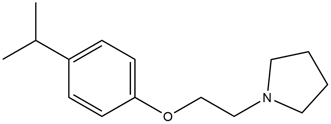 1-[2-[4-(1-Methylethyl)phenoxy]ethyl]pyrrolidine Structure