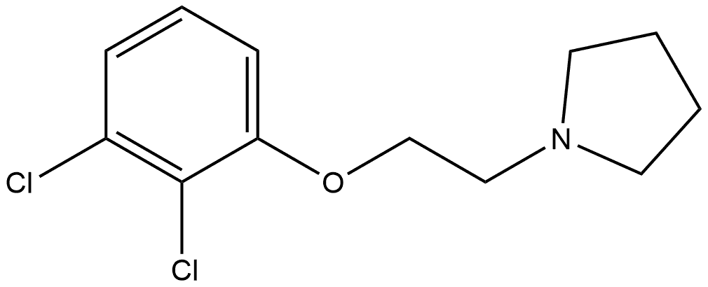 1-[2-(2,3-Dichlorophenoxy)ethyl]pyrrolidine Structure