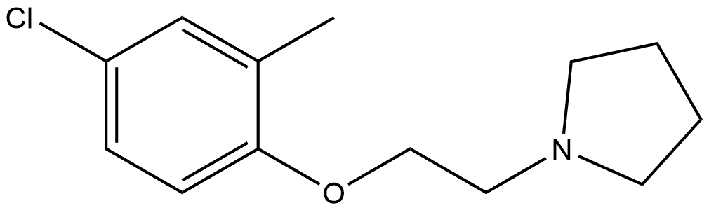 1-[2-(4-Chloro-2-methylphenoxy)ethyl]pyrrolidine Structure