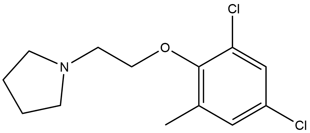 1-[2-(2,4-Dichloro-6-methylphenoxy)ethyl]pyrrolidine Structure