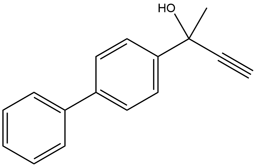 α-Ethynyl-α-methyl[1,1'-biphenyl]-4-methanol Structure