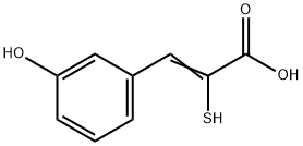 2-Propenoic acid, 3-(3-hydroxyphenyl)-2-mercapto- Structure