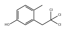 Phenol, 4-methyl-3-(2,2,2-trichloroethyl)- Structure