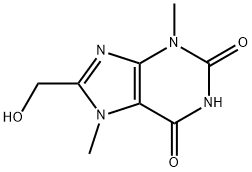 8-(Hydroxymethyl)-3,7-dimethyl-1H-purine-2,6(3H,7H)-dione 구조식 이미지