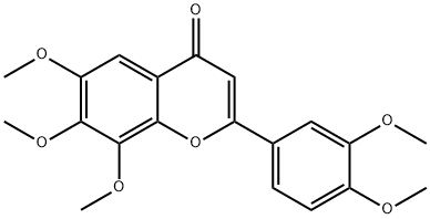 4H-1-Benzopyran-4-one, 2-(3,4-dimethoxyphenyl)-6,7,8-trimethoxy- Structure