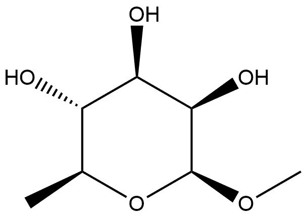 β-L-Mannopyranoside, methyl 6-deoxy- 구조식 이미지