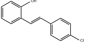 Phenol, 2-[(1E)-2-(4-chlorophenyl)ethenyl]- Structure