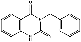 4(1H)-Quinazolinone, 2,3-dihydro-3-(2-pyridinylmethyl)-2-thioxo- Structure