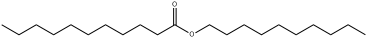 Undecanoic acid decyl ester 구조식 이미지