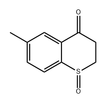 4H-1-Benzothiopyran-4-one, 2,3-dihydro-6-methyl-, 1-oxide Structure