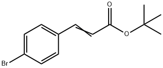 2-Propenoic acid, 3-(4-bromophenyl)-, 1,1-dimethylethyl ester 구조식 이미지