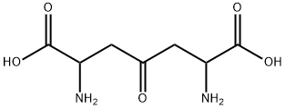 Heptanedioic acid, 2,6-diamino-4-oxo- Structure