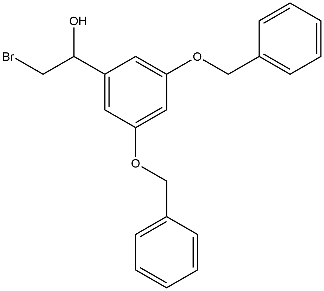 Benzenemethanol, α-(bromomethyl)-3,5-bis(phenylmethoxy)- Structure