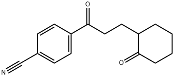Benzonitrile, 4-[1-oxo-3-(2-oxocyclohexyl)propyl]- 구조식 이미지