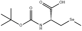 L-Alanine, N-[(1,1-dimethylethoxy)carbonyl]-3-(methylseleno)- Structure