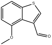 Benzo[b]thiophene-3-carboxaldehyde, 4-methoxy- Structure