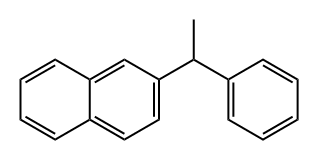 Naphthalene, 2-(1-phenylethyl)- Structure