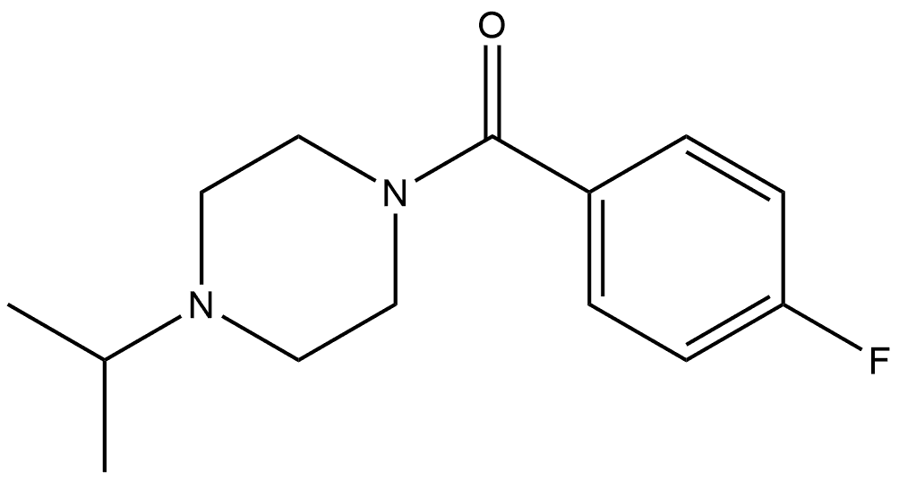 (4-Fluorophenyl)[4-(1-methylethyl)-1-piperazinyl]methanone Structure