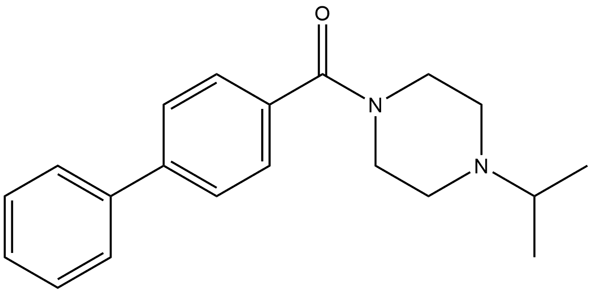 1,1'-Biphenyl]-4-yl[4-(1-methylethyl)-1-piperazinyl]methanone Structure