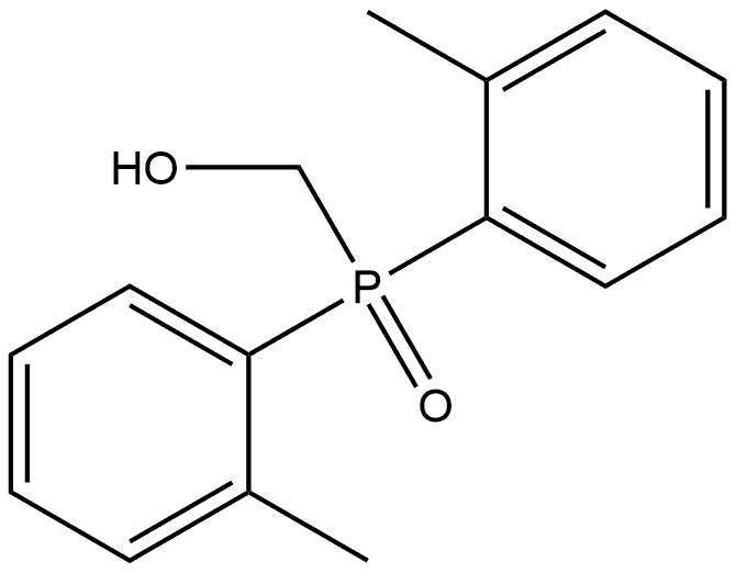 1-[Bis(2-methylphenyl)phosphinyl]methanol Structure