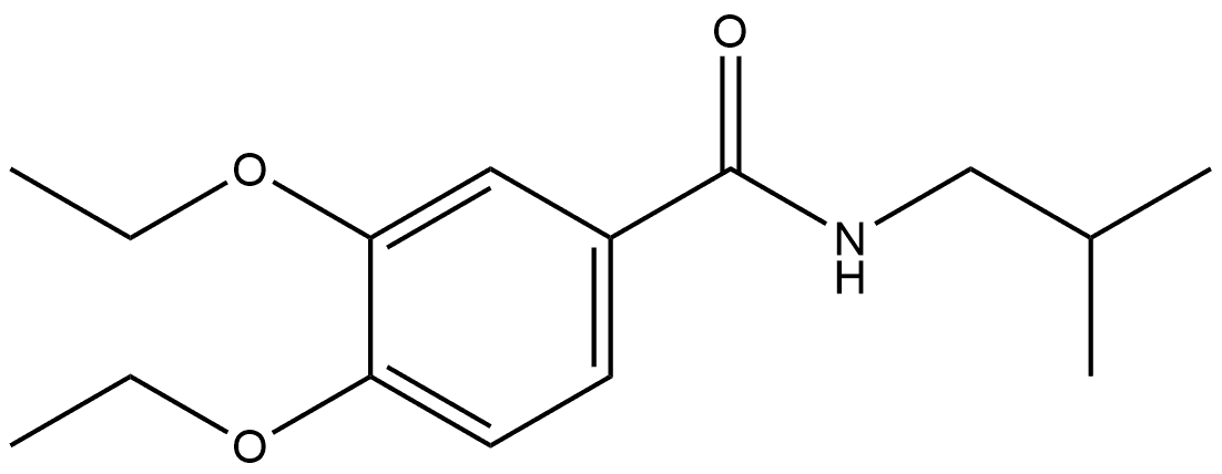 3,4-Diethoxy-N-(2-methylpropyl)benzamide Structure