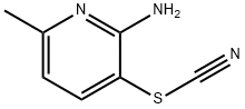 Thiocyanic acid, 2-amino-6-methyl-3-pyridinyl ester 구조식 이미지