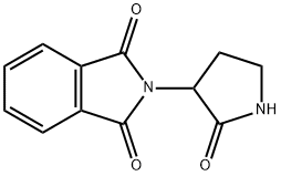 2-(2-oxopyrrolidin-3-yl)isoindoline-1,3-dione Structure